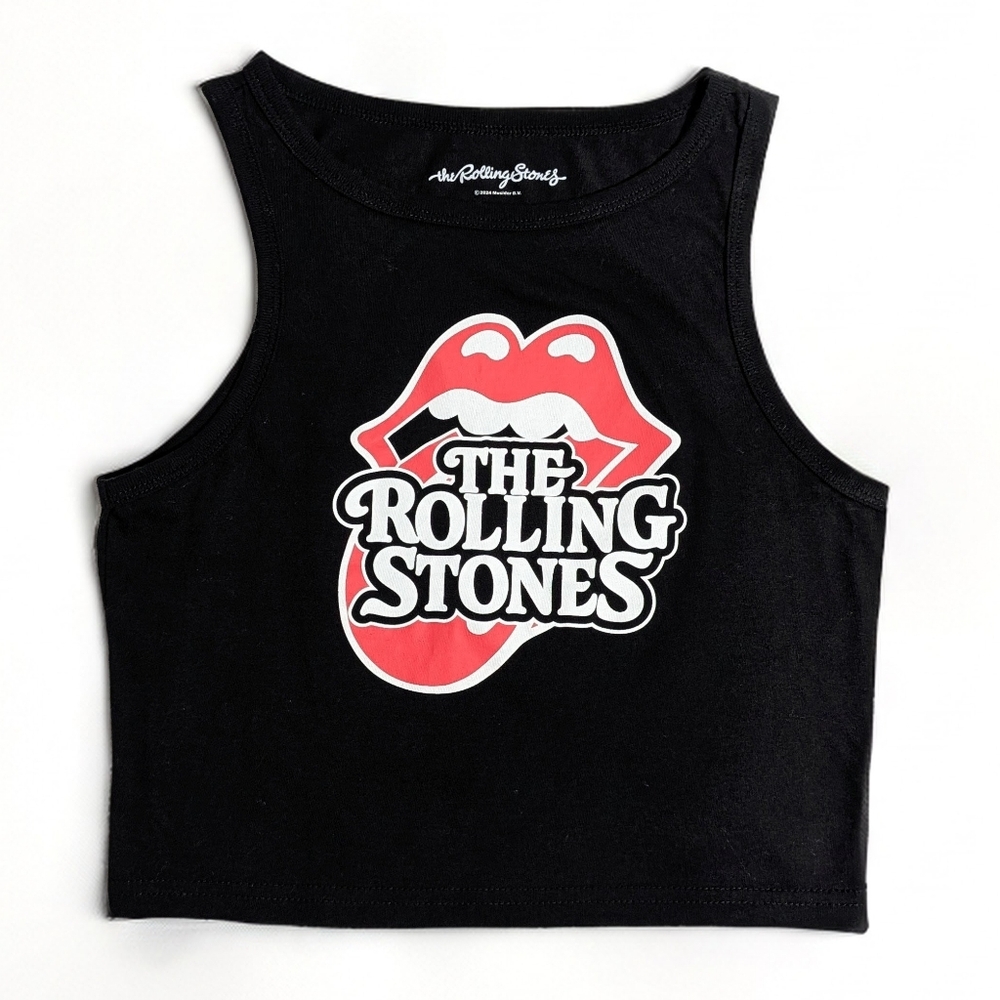 Disney x The Rolling Stones Graphic Crop Tank Top — Size L (NWOT)